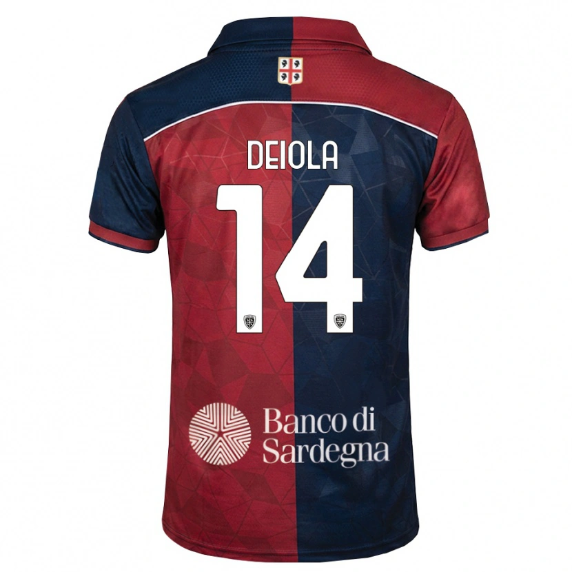 Danxen Criança Camisola Alessandro Deiola #14 Bordô Azul Real Principal 2026/27 Camisa Brasil