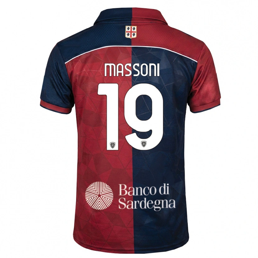 Danxen Criança Camisola Nicholas Massoni #19 Bordô Azul Real Principal 2026/27 Camisa Brasil