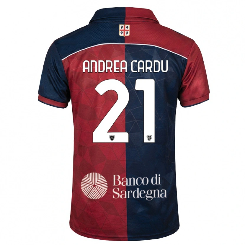 Danxen Criança Camisola Giovanni Andrea Cardu #21 Bordô Azul Real Principal 2026/27 Camisa Brasil