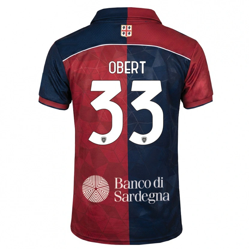 Danxen Criança Camisola Adam Obert #33 Bordô Azul Real Principal 2026/27 Camisa Brasil