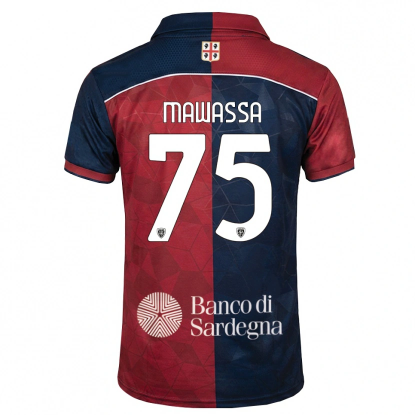 Danxen Criança Camisola Enoch Mawassa #75 Bordô Azul Real Principal 2026/27 Camisa Brasil
