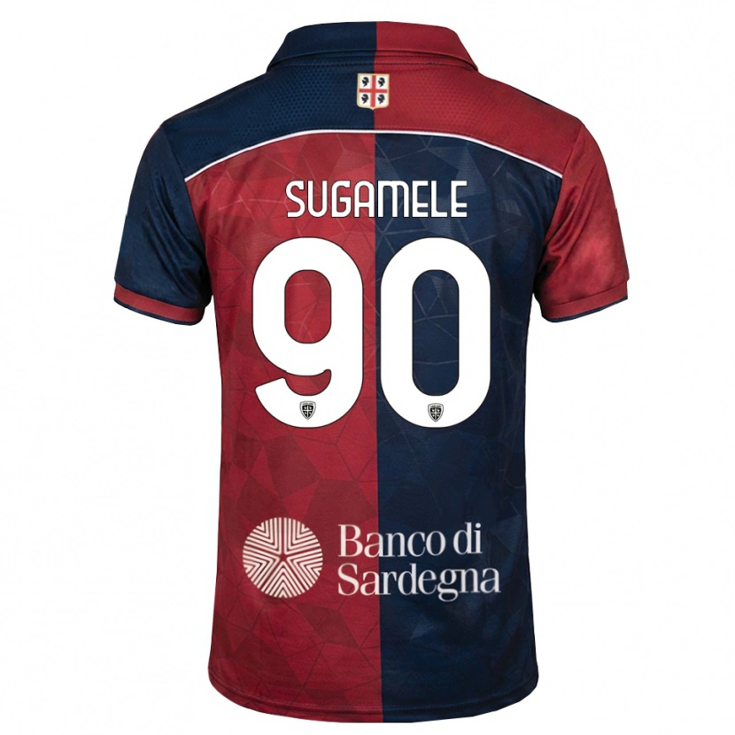 Danxen Criança Camisola Alessandro Sugamele #90 Bordô Azul Real Principal 2026/27 Camisa Brasil
