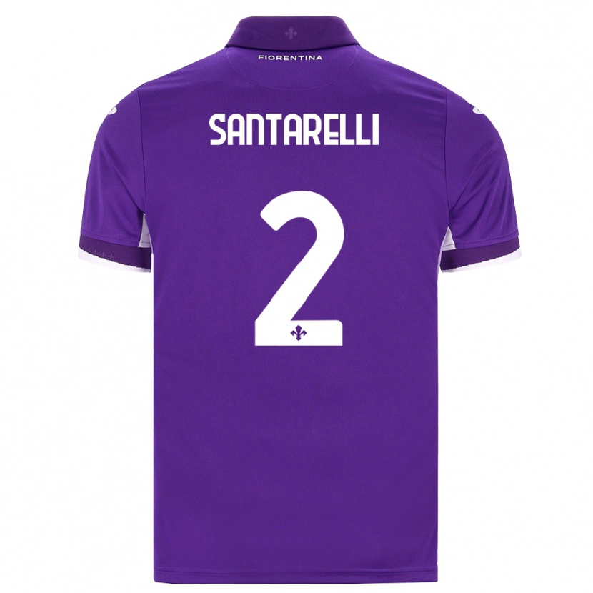 Danxen Criança Camisola Andrea Santarelli #2 Roxo Branco Rosa Principal 2026/27 Camisa Brasil