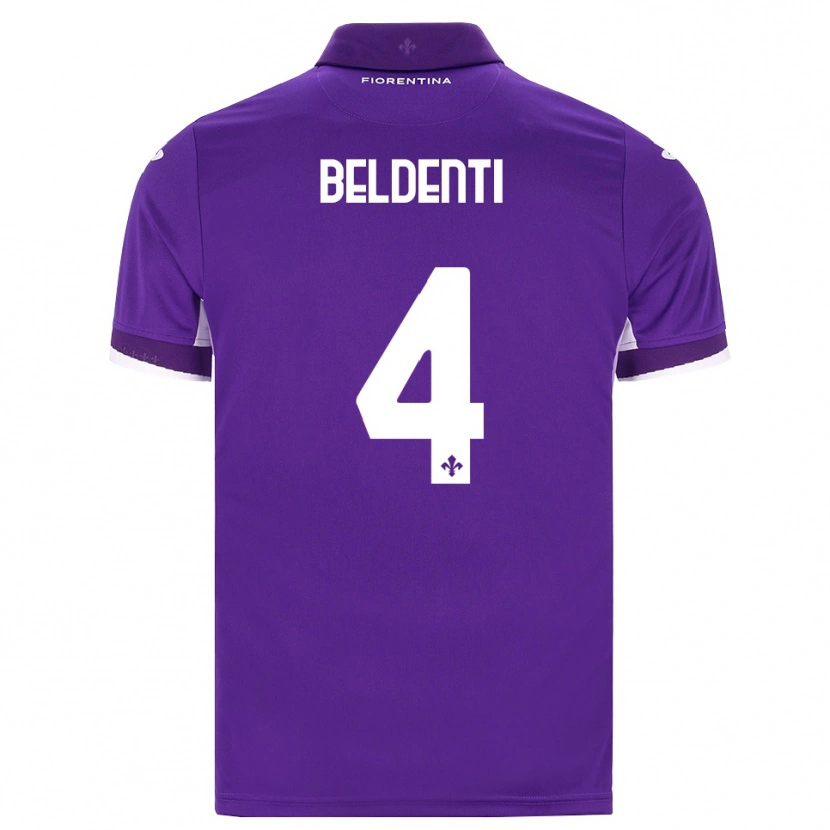 Danxen Criança Camisola Samuel Beldenti #4 Roxo Branco Rosa Principal 2026/27 Camisa Brasil