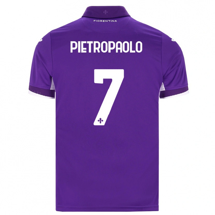Danxen Criança Camisola Mario Pietropaolo #7 Roxo Branco Rosa Principal 2026/27 Camisa Brasil