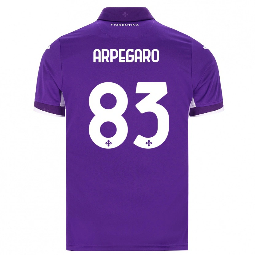 Danxen Criança Camisola Sofia Arpegaro #83 Roxo Branco Rosa Principal 2026/27 Camisa Brasil