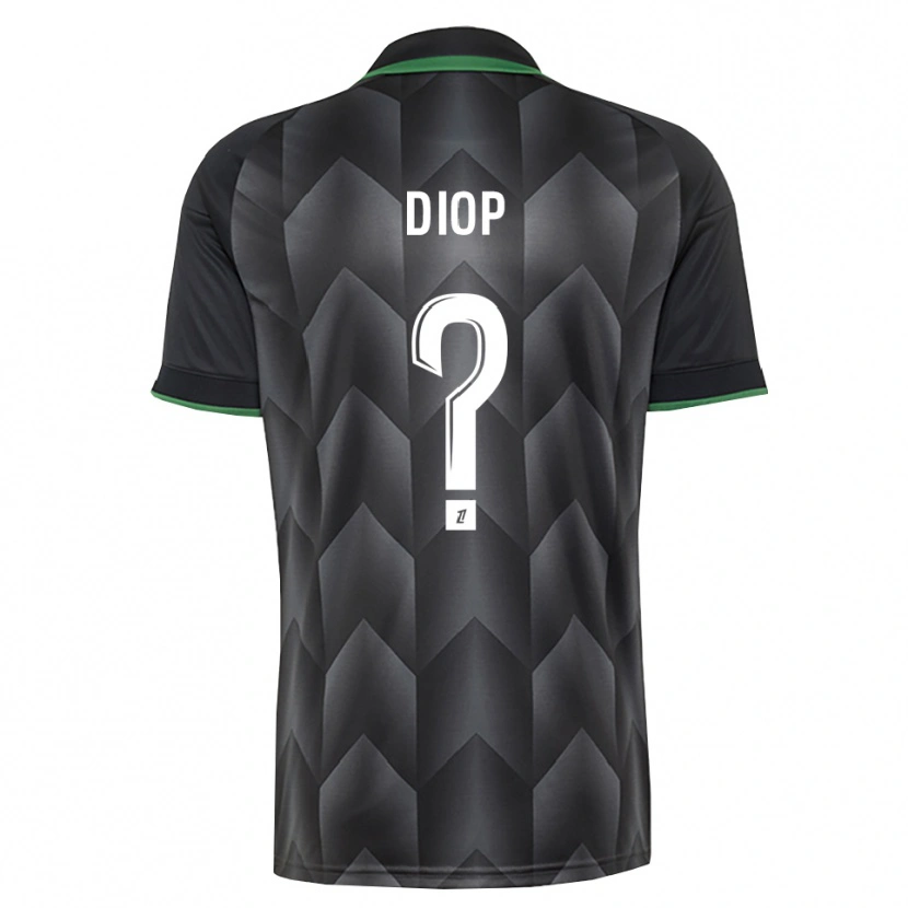 Danxen Criança Camisola Alassane Diop #0 Branco Preto Verde Alternativa 2026/27 Camisa Brasil