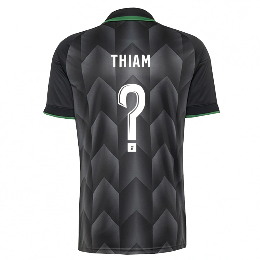 Danxen Criança Camisola Mamadou Thiam #0 Branco Preto Verde Alternativa 2026/27 Camisa Brasil