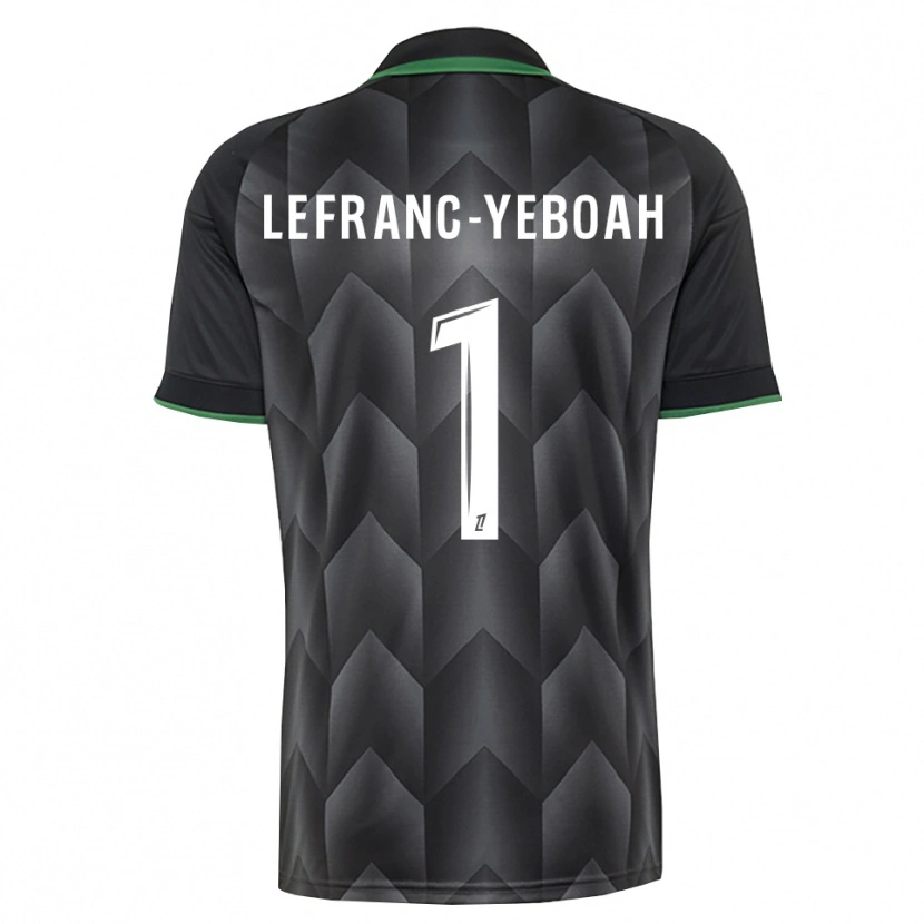 Danxen Criança Camisola Daïvy Lefranc-Yeboah #1 Branco Preto Verde Alternativa 2026/27 Camisa Brasil