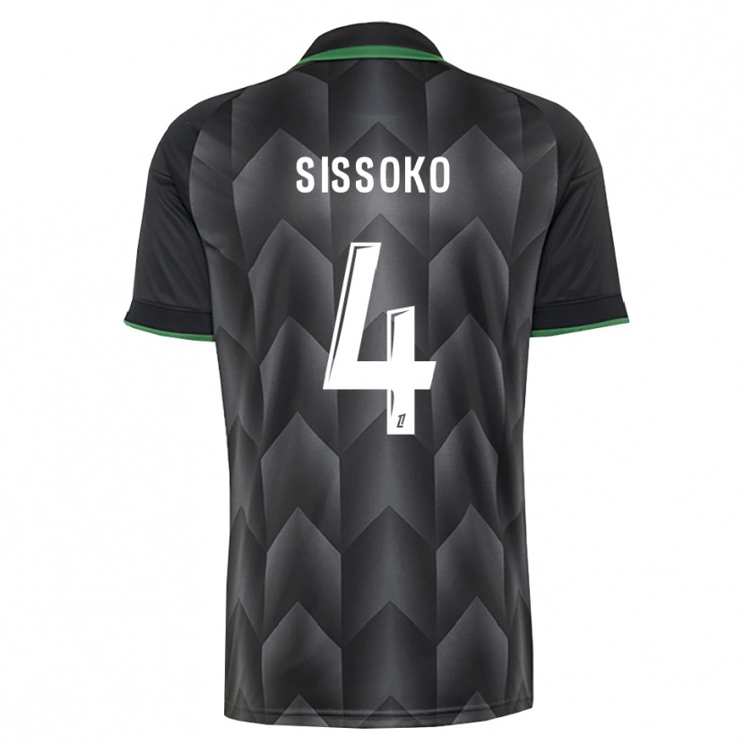 Danxen Criança Camisola Tidjane Sissoko #4 Branco Preto Verde Alternativa 2026/27 Camisa Brasil