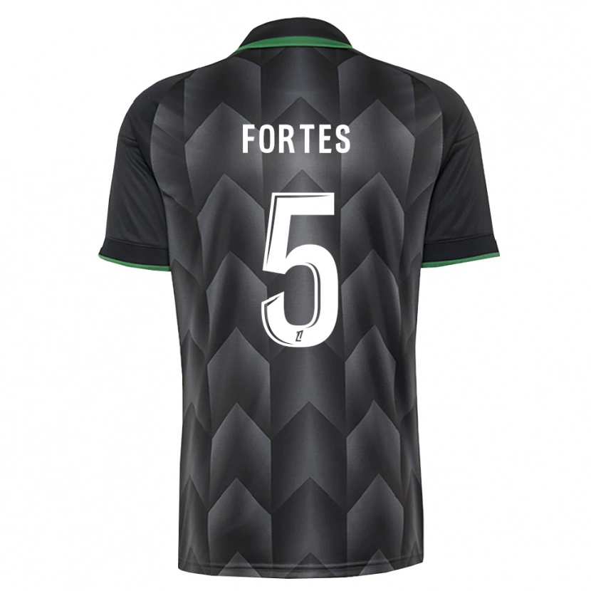 Danxen Criança Camisola Steven Fortes #5 Branco Preto Verde Alternativa 2026/27 Camisa Brasil