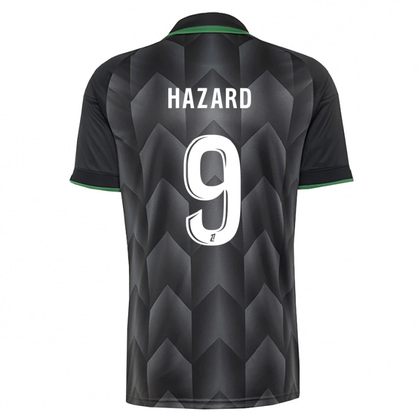Danxen Criança Camisola Thorgan Hazard #9 Branco Preto Verde Alternativa 2026/27 Camisa Brasil