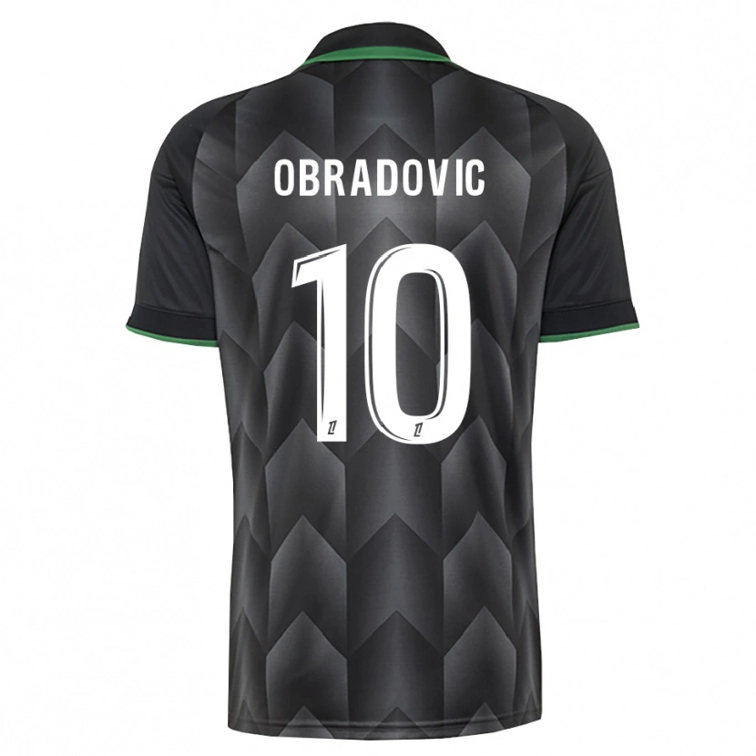 Danxen Criança Camisola Ognjen Obradovic #10 Branco Preto Verde Alternativa 2026/27 Camisa Brasil