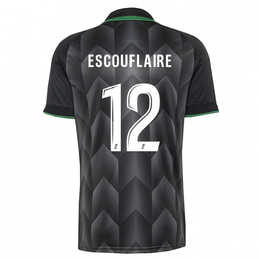 Danxen Criança Camisola Mattéo Escouflaire #12 Branco Preto Verde Alternativa 2026/27 Camisa Brasil