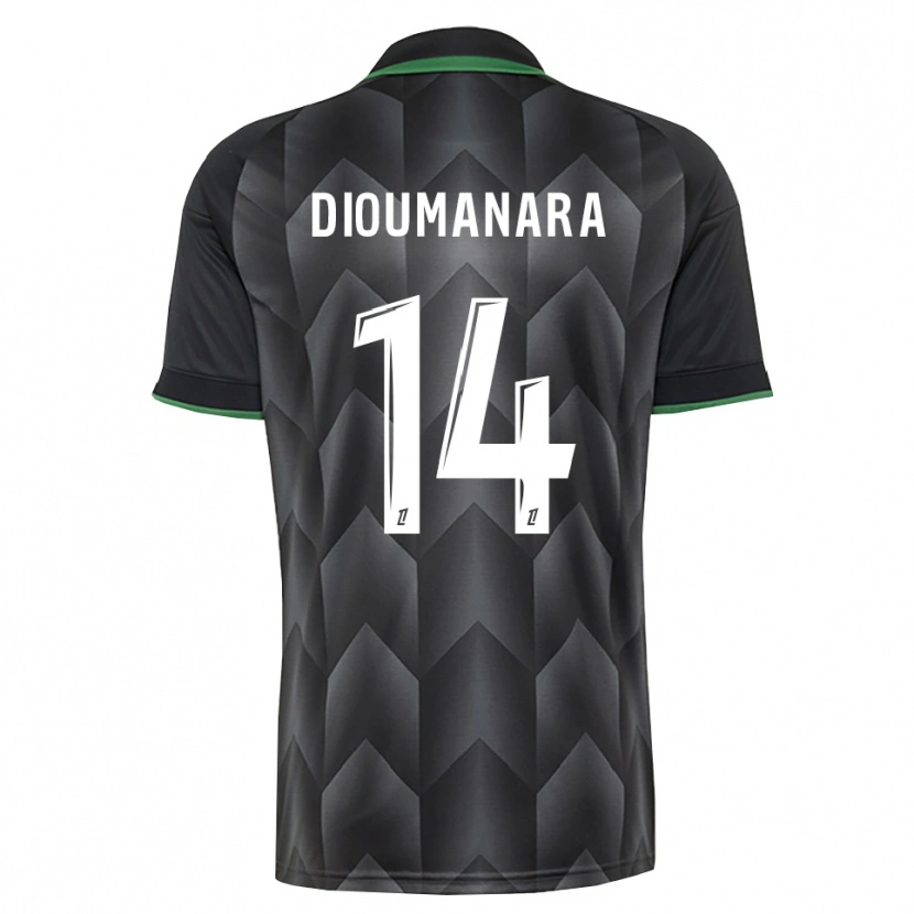Danxen Criança Camisola Sidi Dioumanara #14 Branco Preto Verde Alternativa 2026/27 Camisa Brasil