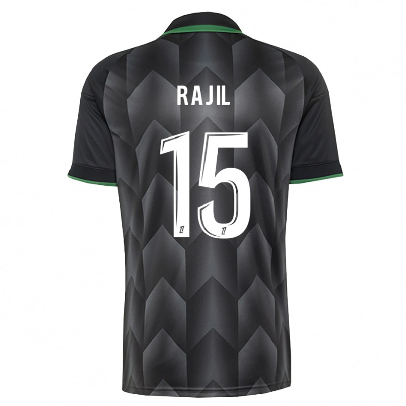 Danxen Criança Camisola Jibril Rajil #15 Branco Preto Verde Alternativa 2026/27 Camisa Brasil