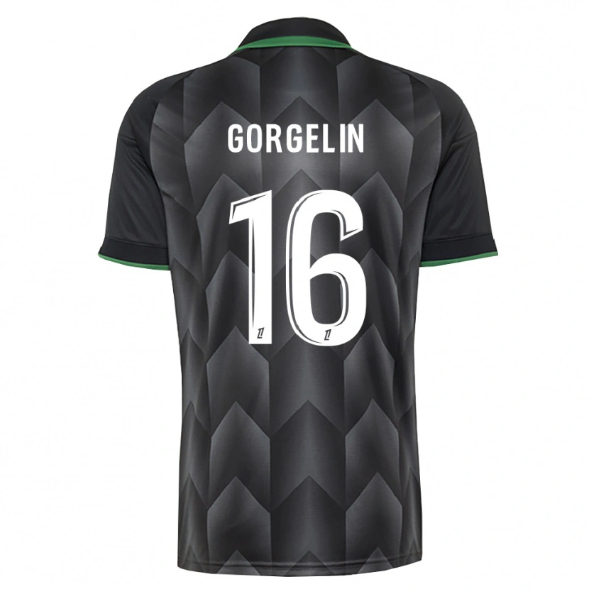 Danxen Criança Camisola Mathieu Gorgelin #16 Branco Preto Verde Alternativa 2026/27 Camisa Brasil