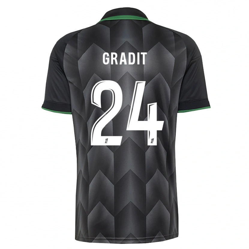 Danxen Criança Camisola Jonathan Gradit #24 Branco Preto Verde Alternativa 2026/27 Camisa Brasil
