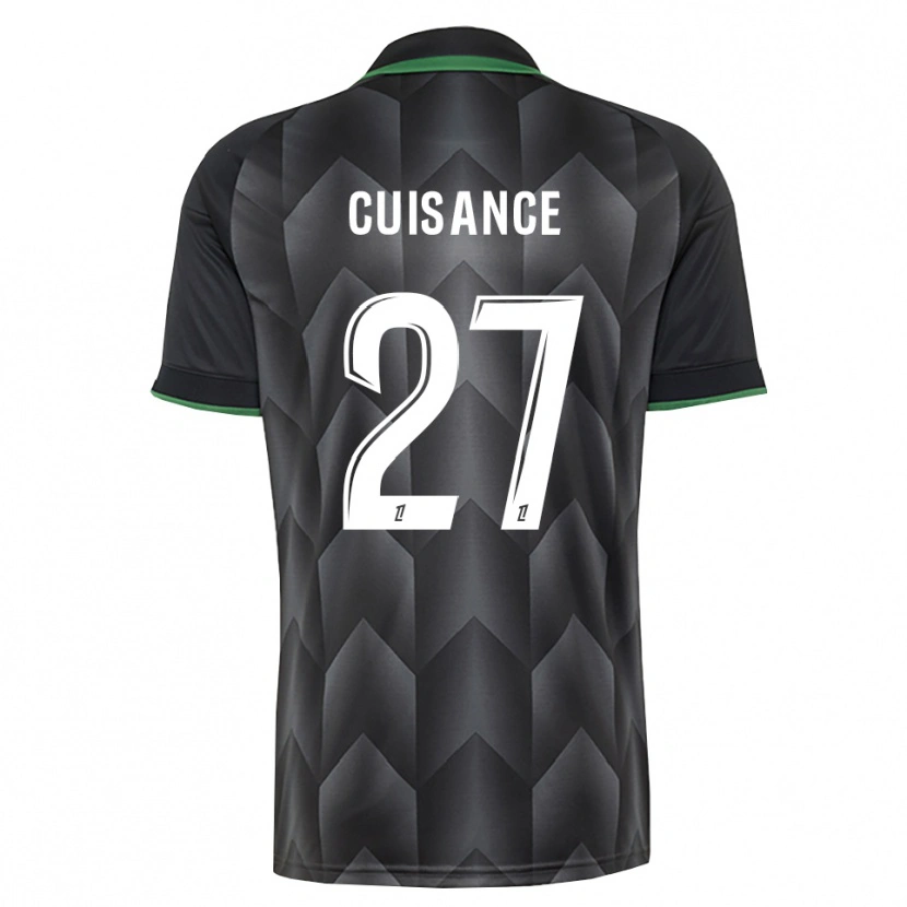 Danxen Criança Camisola Michaël Cuisance #27 Branco Preto Verde Alternativa 2026/27 Camisa Brasil
