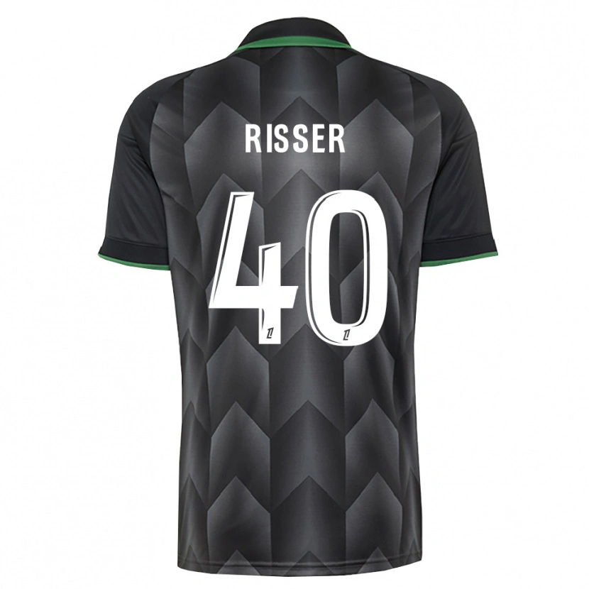 Danxen Criança Camisola Robin Risser #40 Branco Preto Verde Alternativa 2026/27 Camisa Brasil