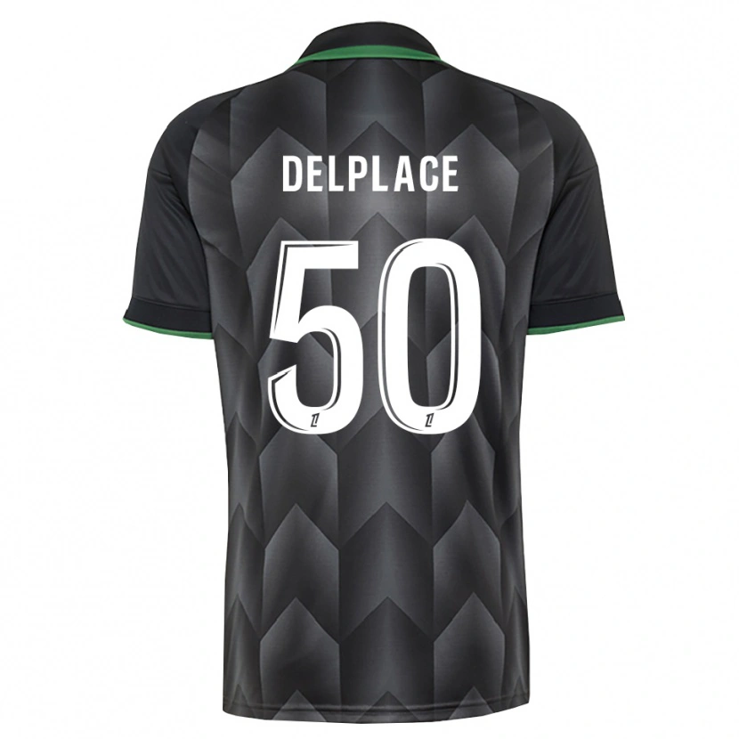 Danxen Criança Camisola Adam Delplace #50 Branco Preto Verde Alternativa 2026/27 Camisa Brasil