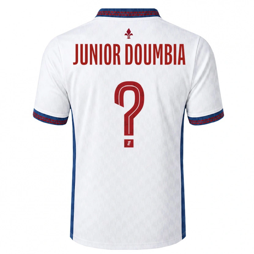 Danxen Criança Camisola Samba Junior Doumbia #0 Vermelho Branco Azul Alternativa 2026/27 Camisa Brasil