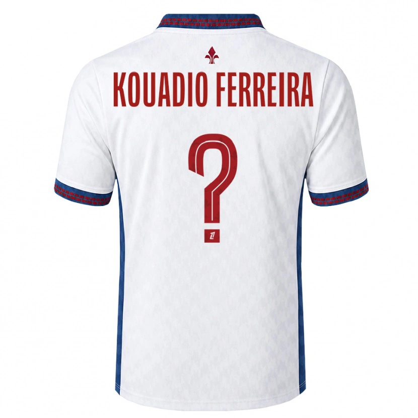 Danxen Criança Camisola Wilfrid Kouadio Ferreira #0 Vermelho Branco Azul Alternativa 2026/27 Camisa Brasil