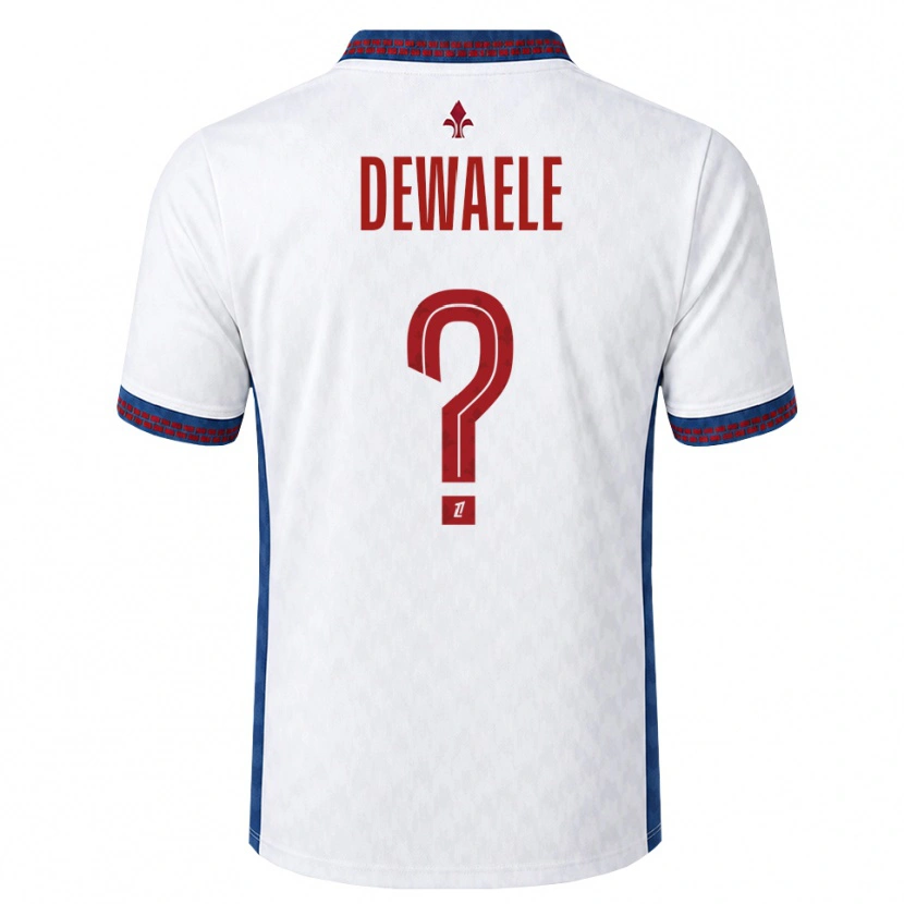 Danxen Criança Camisola Élina Dewaele #0 Vermelho Branco Azul Alternativa 2026/27 Camisa Brasil