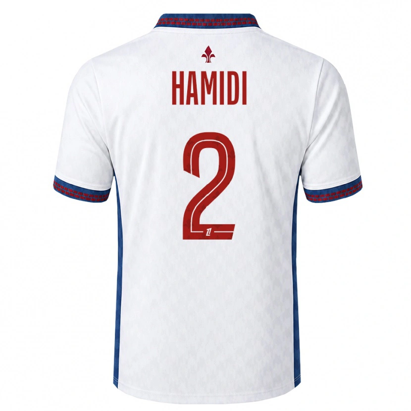 Danxen Criança Camisola Kamel Hamidi #2 Vermelho Branco Azul Alternativa 2026/27 Camisa Brasil