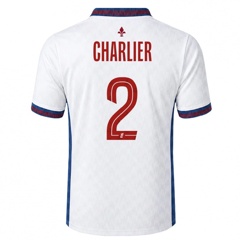 Danxen Criança Camisola Amaury Charlier #2 Vermelho Branco Azul Alternativa 2026/27 Camisa Brasil