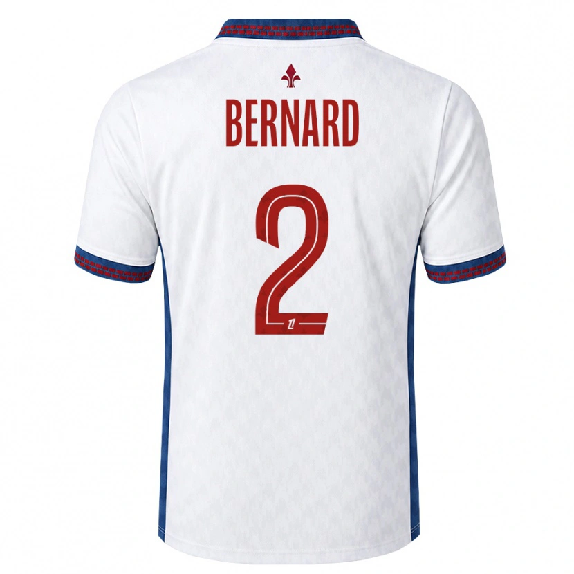 Danxen Criança Camisola Loïk Bernard #2 Vermelho Branco Azul Alternativa 2026/27 Camisa Brasil