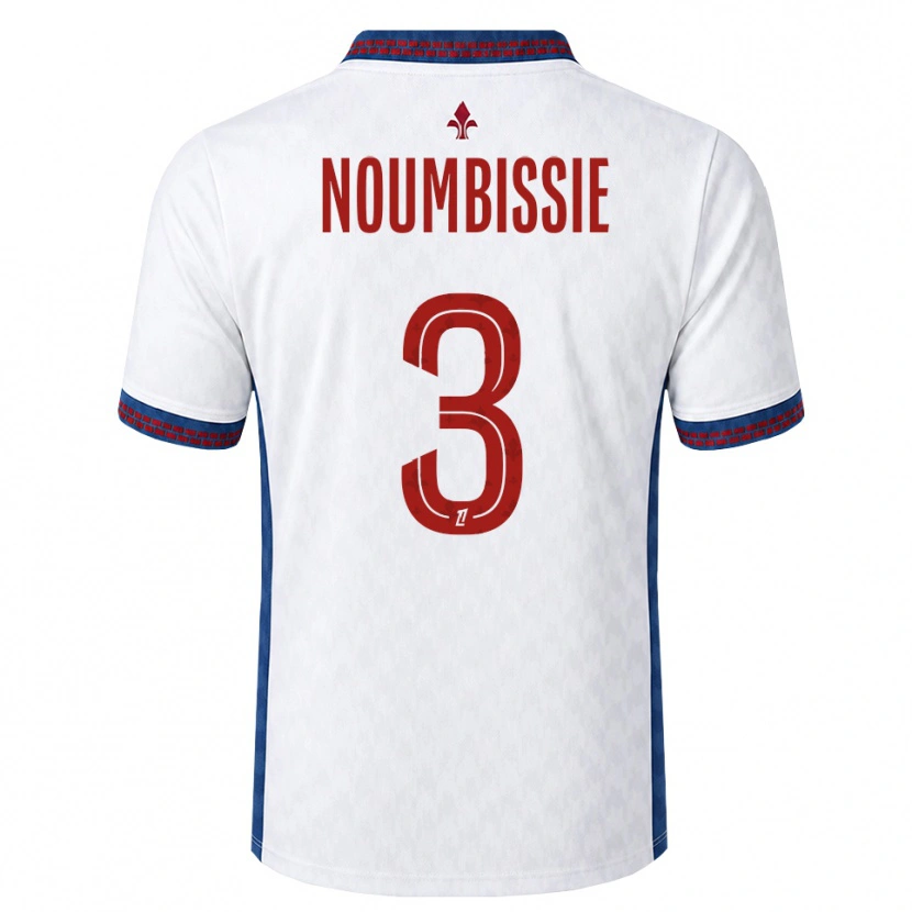 Danxen Criança Camisola Stéphane Noumbissie #3 Vermelho Branco Azul Alternativa 2026/27 Camisa Brasil