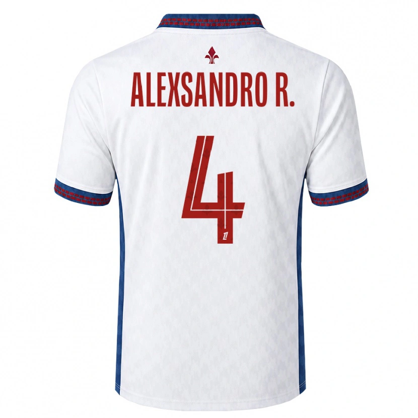 Danxen Criança Camisola Alexsandro Victor De Souza Ribeiro #4 Vermelho Branco Azul Alternativa 2026/27 Camisa Brasil