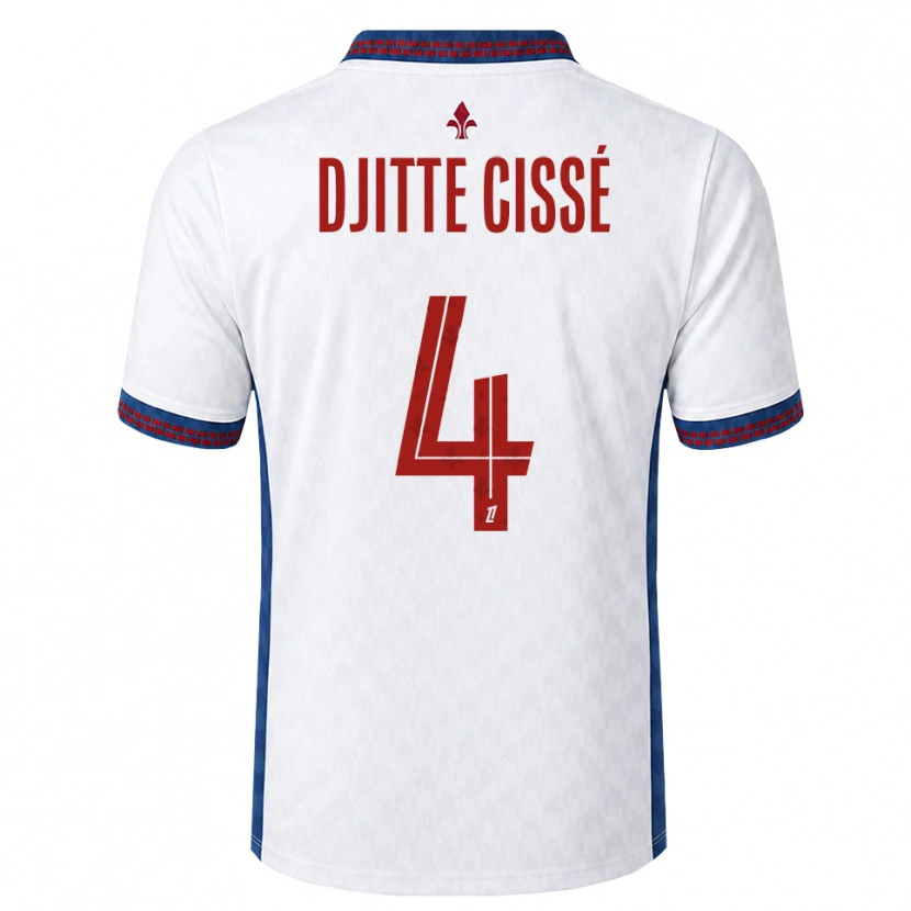 Danxen Criança Camisola Babacar Djitte Cissé #4 Vermelho Branco Azul Alternativa 2026/27 Camisa Brasil