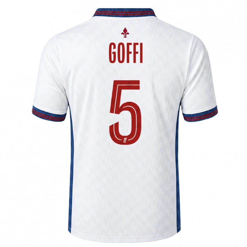 Danxen Criança Camisola Maxima Goffi #5 Vermelho Branco Azul Alternativa 2026/27 Camisa Brasil