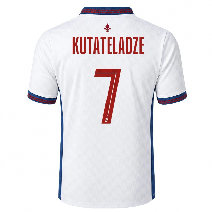 Danxen Criança Camisola Alexandre Kutateladze #7 Vermelho Branco Azul Alternativa 2026/27 Camisa Brasil