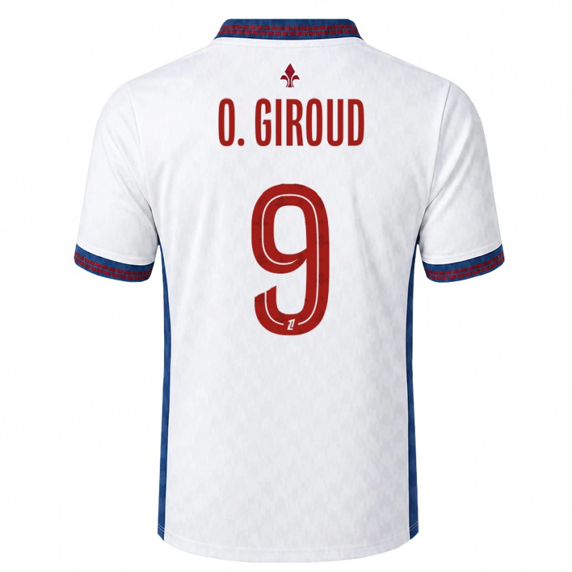 Danxen Criança Camisola Olivier Giroud #9 Vermelho Branco Azul Alternativa 2026/27 Camisa Brasil