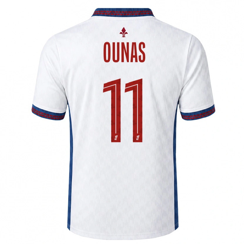 Danxen Criança Camisola Adam Ounas #11 Vermelho Branco Azul Alternativa 2026/27 Camisa Brasil
