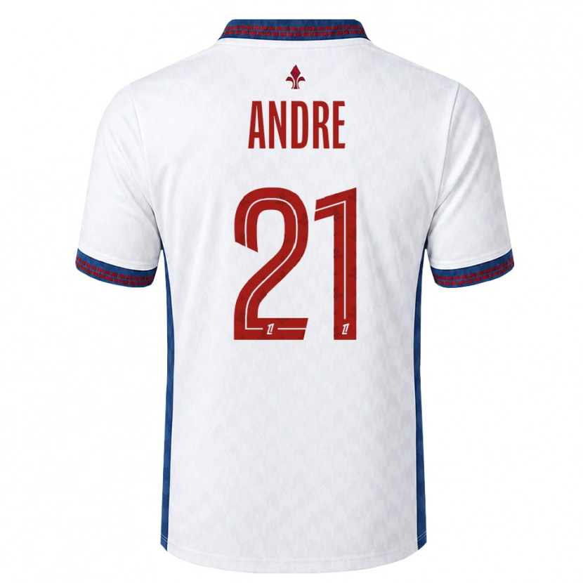 Danxen Criança Camisola Benjamin André #21 Vermelho Branco Azul Alternativa 2026/27 Camisa Brasil