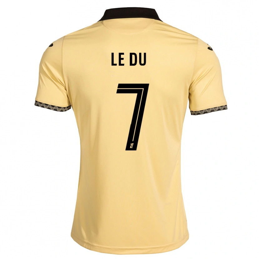 Danxen Criança Camisola Océane Le Du #7 Branco Navajo Preto Alternativa 2026/27 Camisa Brasil