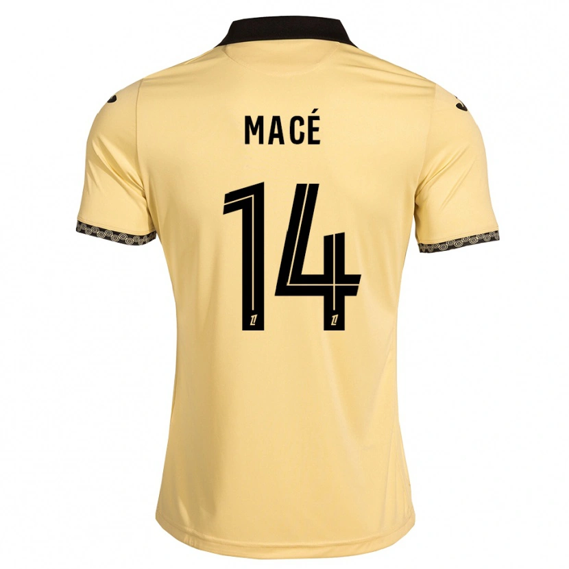Danxen Criança Camisola Marine Macé #14 Branco Navajo Preto Alternativa 2026/27 Camisa Brasil