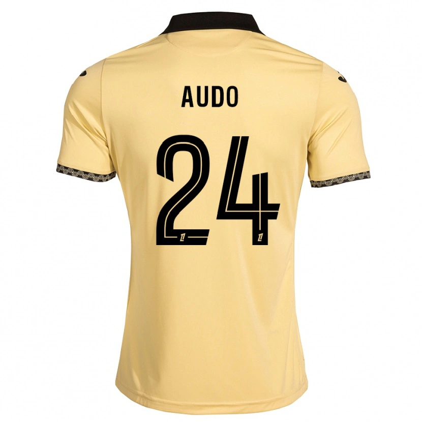 Danxen Criança Camisola Noémie Audo #24 Branco Navajo Preto Alternativa 2026/27 Camisa Brasil