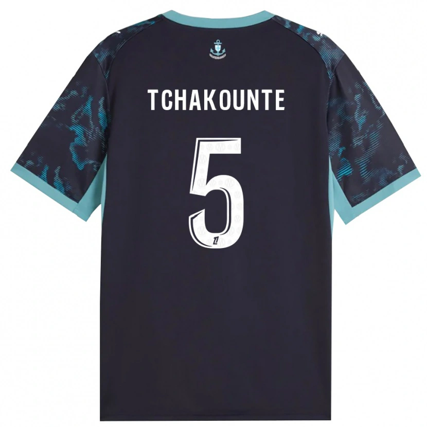 Danxen Criança Camisola Annaëlle Tchakounté #5 Turquesa Pálida Branco Preto Alternativa 2026/27 Camisa Brasil