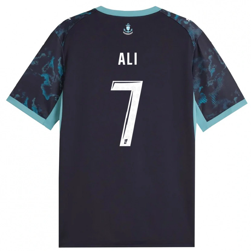 Danxen Criança Camisola Azhar Ali #7 Turquesa Pálida Branco Preto Alternativa 2026/27 Camisa Brasil