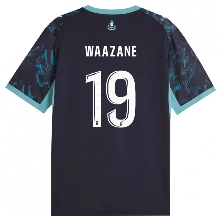 Danxen Criança Camisola Jassim Waazane #19 Turquesa Pálida Branco Preto Alternativa 2026/27 Camisa Brasil