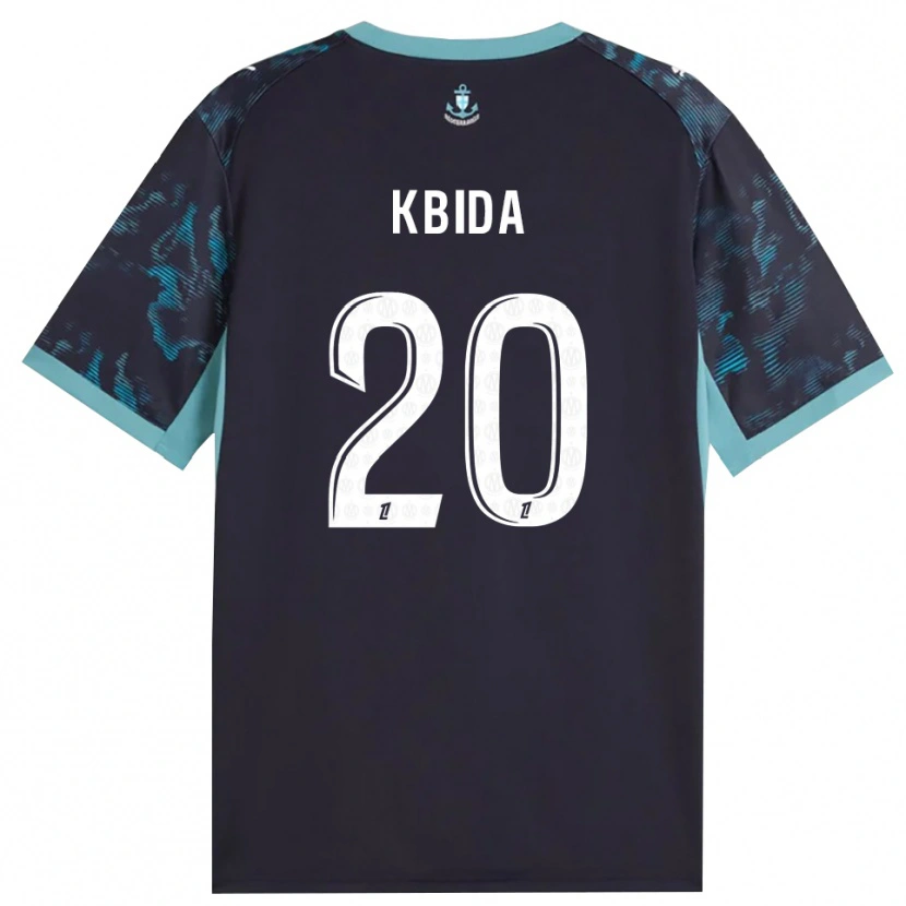 Danxen Criança Camisola Inès Kbida #20 Turquesa Pálida Branco Preto Alternativa 2026/27 Camisa Brasil