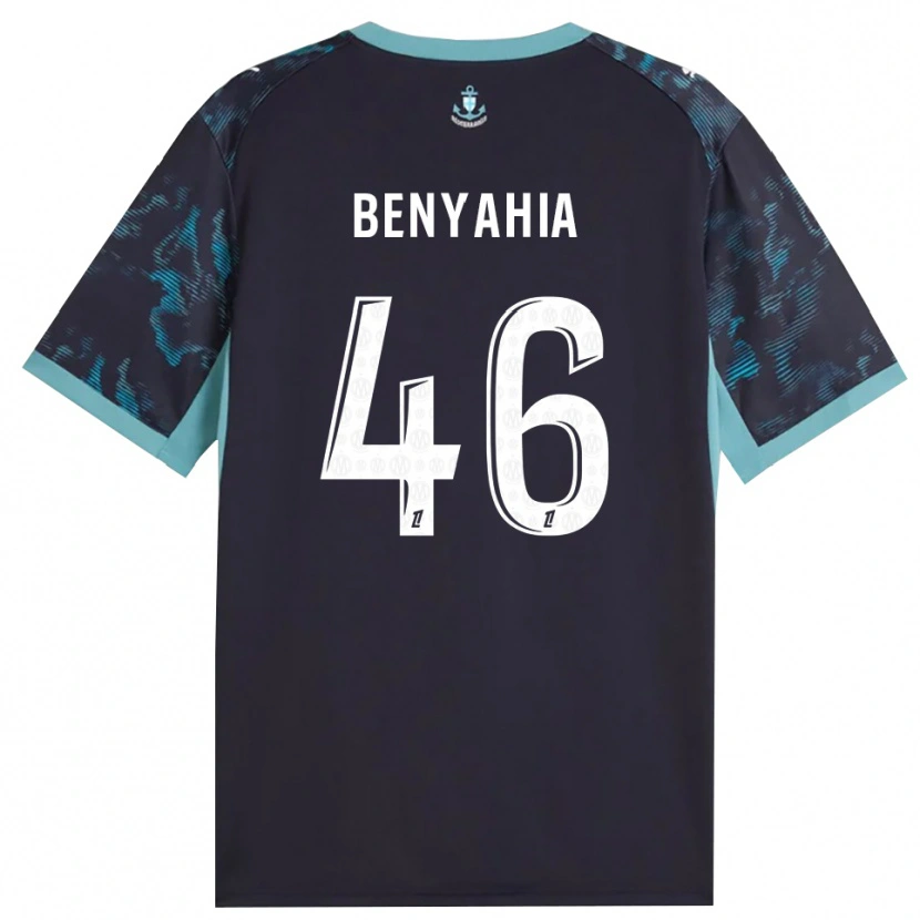 Danxen Criança Camisola Aylan Benyahia-Tani #46 Turquesa Pálida Branco Preto Alternativa 2026/27 Camisa Brasil