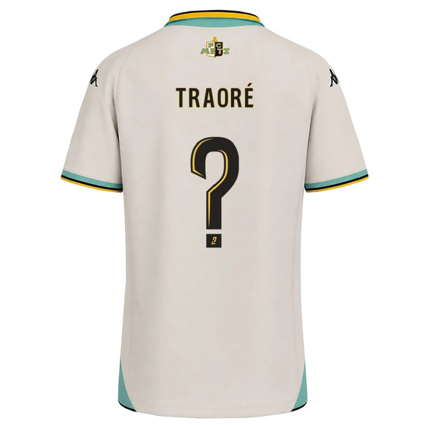 Danxen Criança Camisola Badra Traoré #0 Branco Floral Preto Alternativa 2026/27 Camisa Brasil