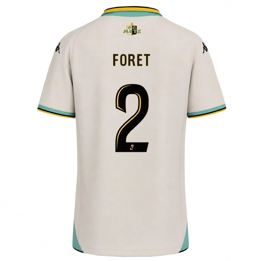 Danxen Criança Camisola Adam Foret #2 Branco Floral Preto Alternativa 2026/27 Camisa Brasil