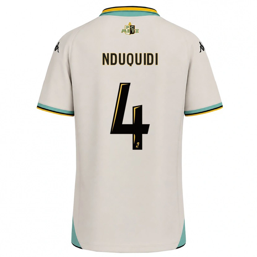 Danxen Criança Camisola Benjamin Nduquidi #4 Branco Floral Preto Alternativa 2026/27 Camisa Brasil